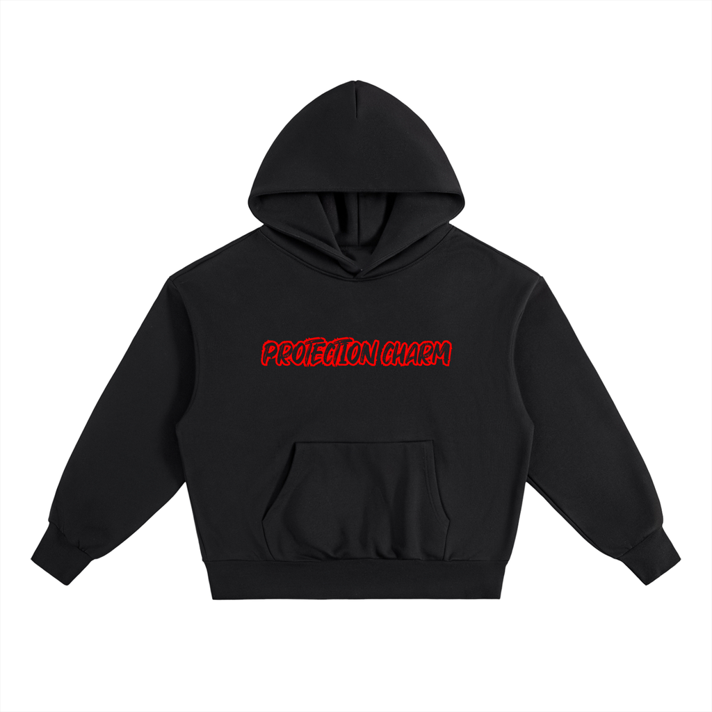 Protection Charm Essential Red Heavyweight Fleece Hoodie