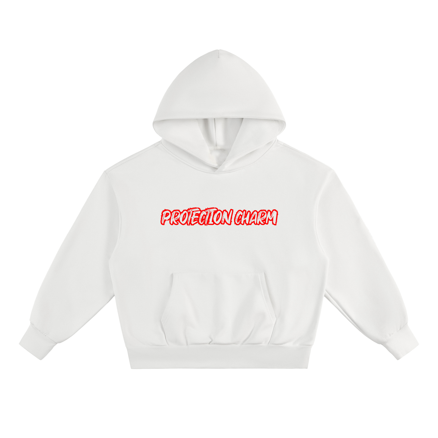 Protection Charm Essential Red Heavyweight Fleece Hoodie