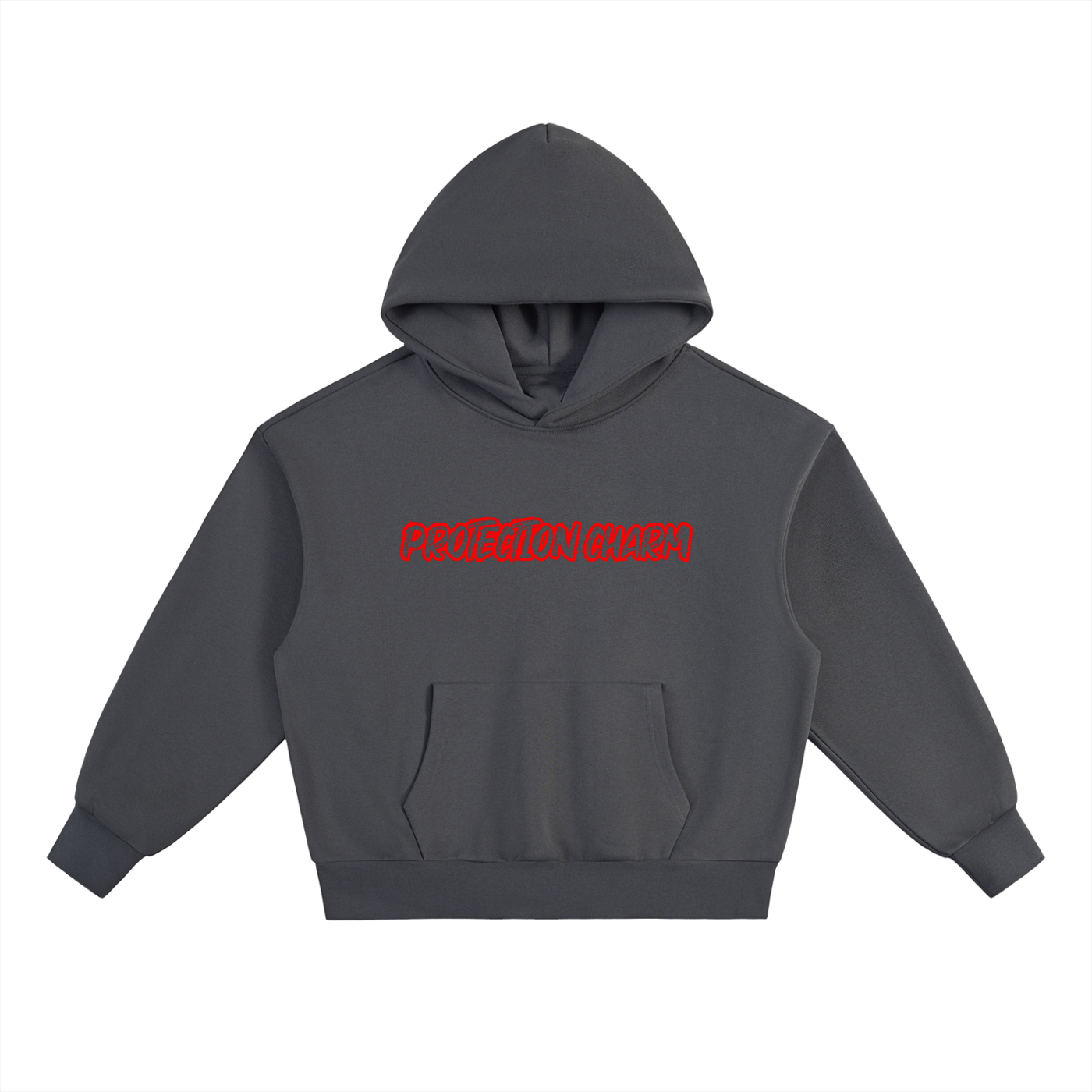 Protection Charm Essential Red Heavyweight Fleece Hoodie